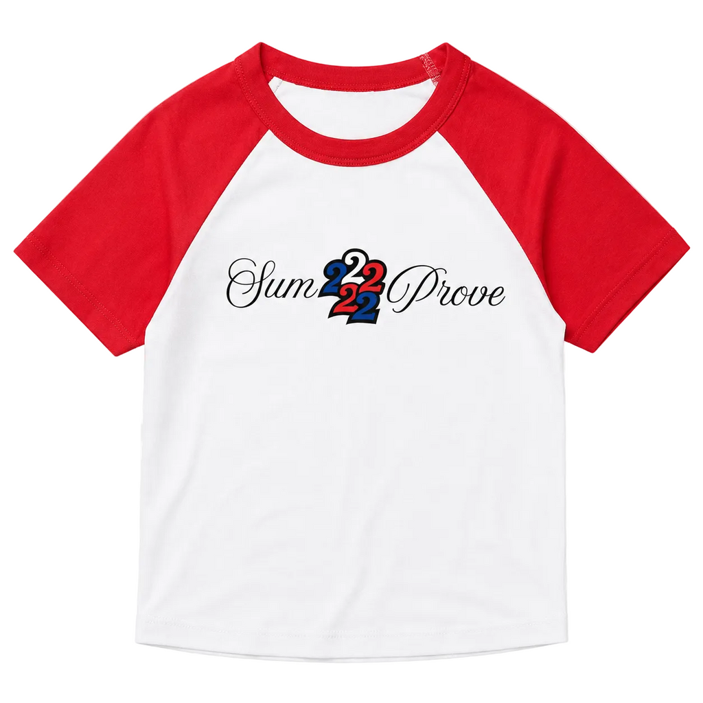 Sum2Prove Cropped Red Women’s Baby Tee.