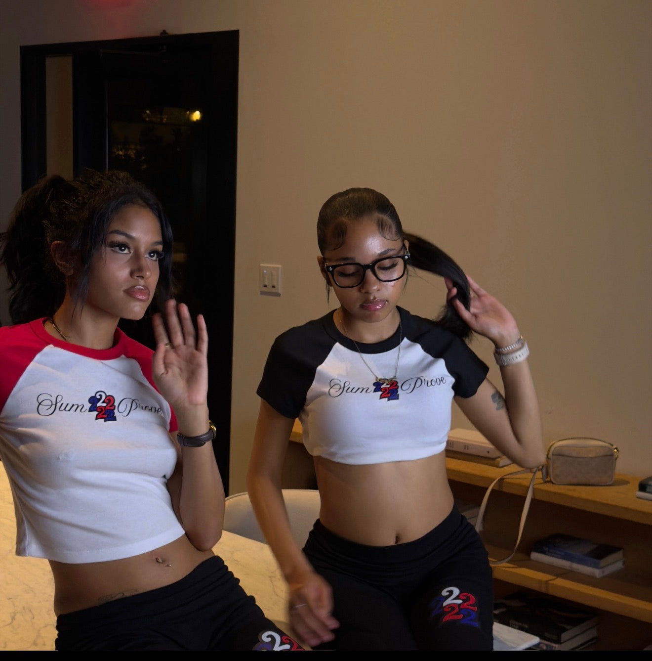 Sum2Prove Black Cropped Baby Tee Women’s.