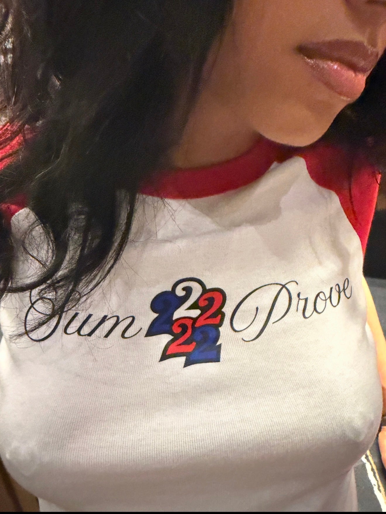 Sum2Prove Cropped Red Women’s Baby Tee.