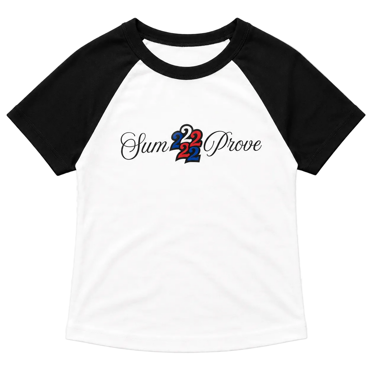 Sum2Prove Black Cropped Baby Tee Women’s.